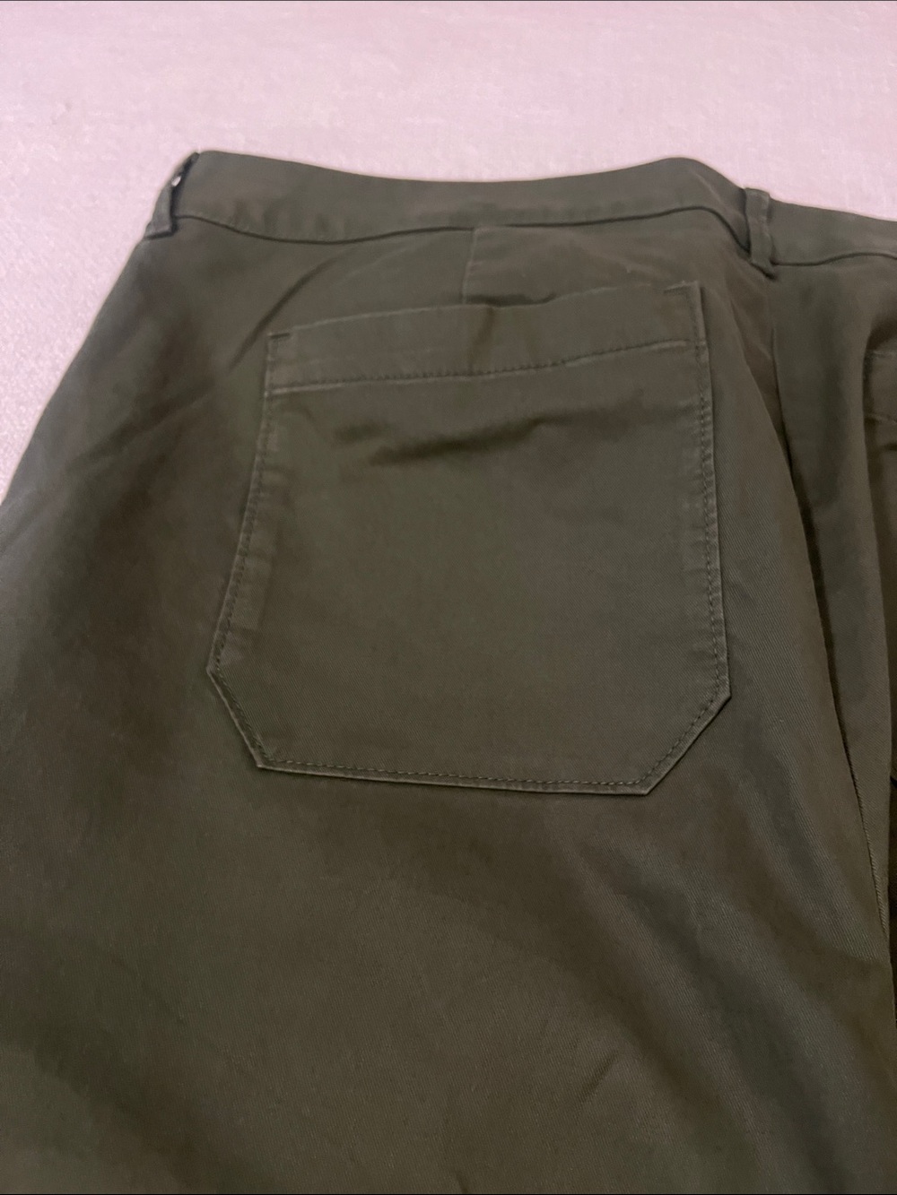 Old Navy Women’s Olive Green High-Wasted Pixie Straight-Leg Pants Sz 18-Petite - Picture 13 of 13